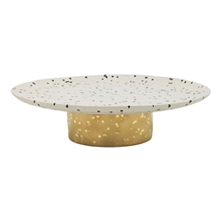 Ecology Speckle Footed Cake Stand 32cm Polka
Gold Foot