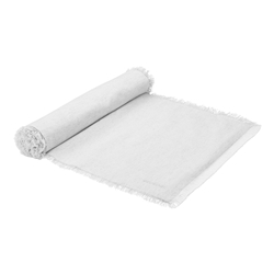 Ecology Fray Table Runner White