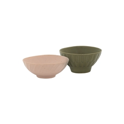 Ecology Portsea Set of 2 Dip Bowls Blush/Kelp