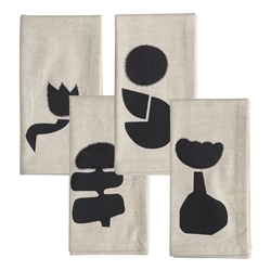 Ecology Garnet Set of 4  Napkins 45cm