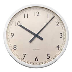 Ecology Sandglass Wall Clock 50cm White