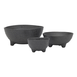 Ecology Ottawa Set of 3 Nesting Bowls 8 / 12 / 16cm Stone