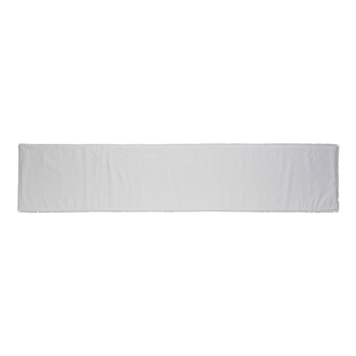 Ecology Fray Table Runner White