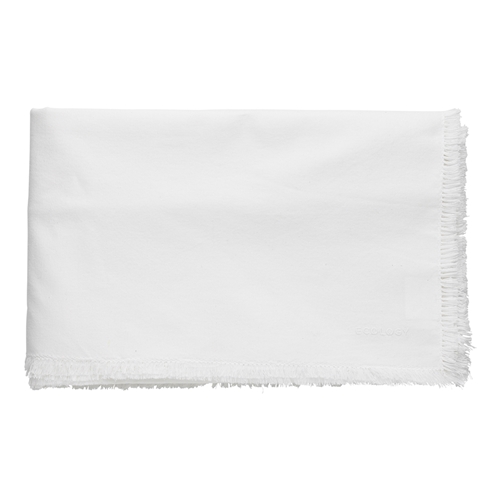 Ecology Fray Table Cloth White