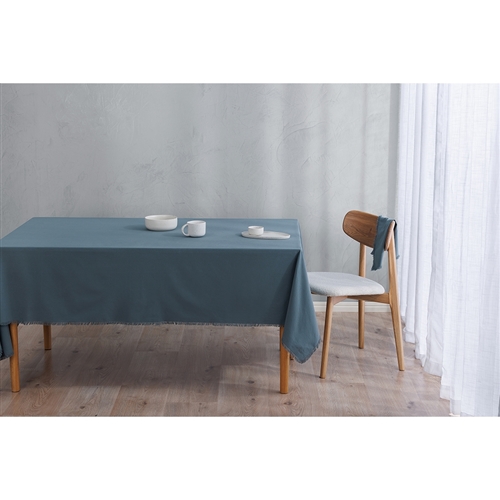 Ecology Fray Table Cloth Steel