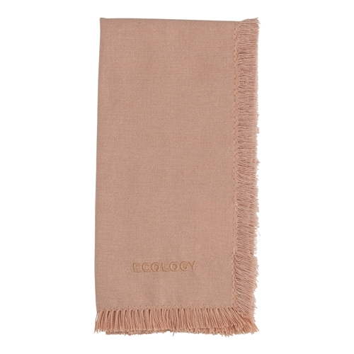 Ecology Fray Set of 4 Napkins Blush