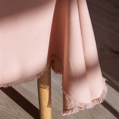 Ecology Fray Table Cloth Blush