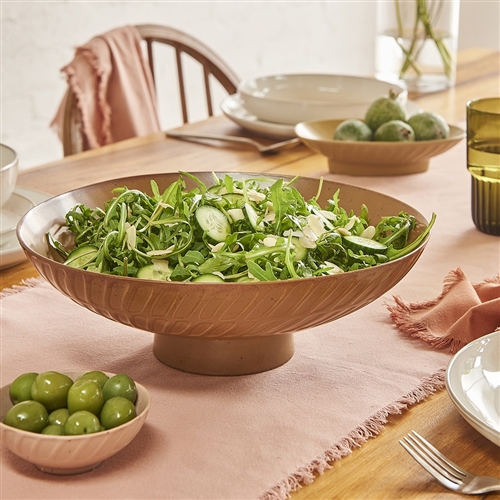 Ecology Portsea Footed Serving Bowl Cedar