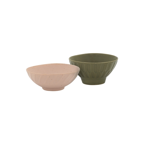 Ecology Portsea Set of 2 Dip Bowls Blush/Kelp