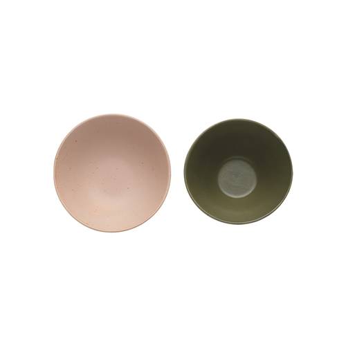 Ecology Portsea Set of 2 Dip Bowls Blush/Kelp