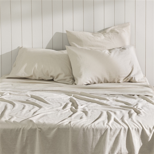 Ecology Dream Fitted Sheet Stone