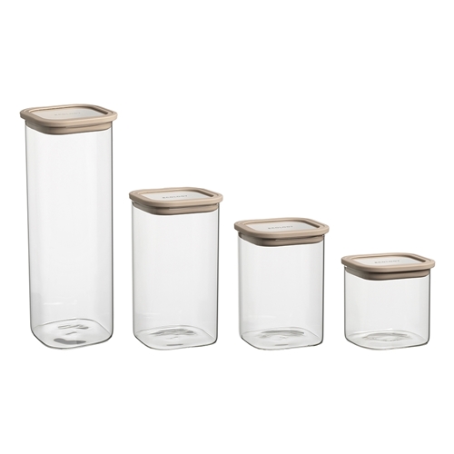 Ecology Store Set of 4 Square Canisters