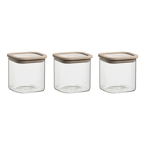 Ecology Store Set of 3 Square Canisters 10.5cm/700ml