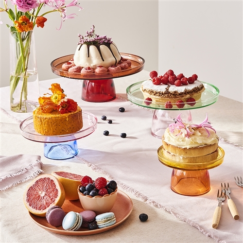 Yellow Melamine Cake Stand | Ellie and Piper