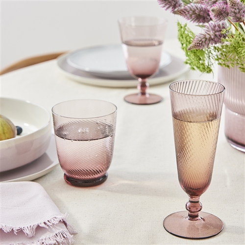 Ecology Aveline Set of 4 Champagne Flutes 150ml Plum