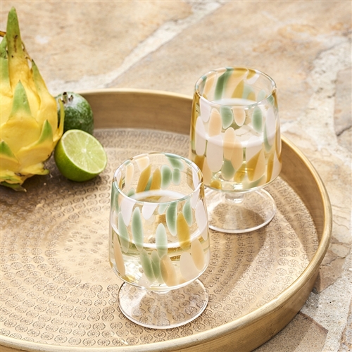 Ecology Camille Set of 4 Goblets 310ml Citron