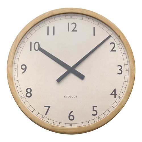 Ecology Sandglass Wall Clock 50cm Pine