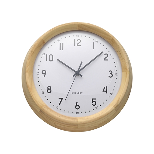 Ecology Sandglass Wall Clock 30cm Pine