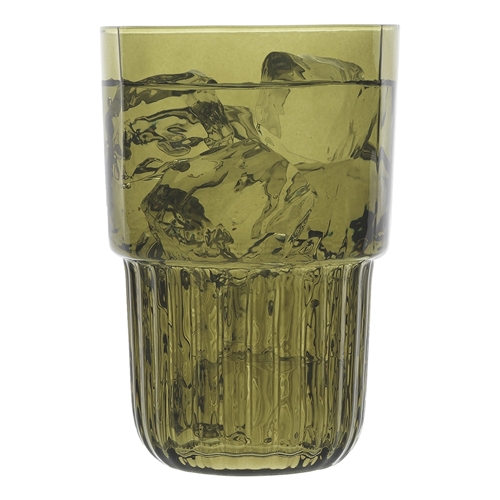 Ecology Callisto Set of 4 Highball Tumblers 410ml Olive