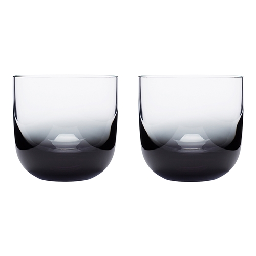 Tom Dixon Tank Whiskey Glass Black 300ml Set of 2